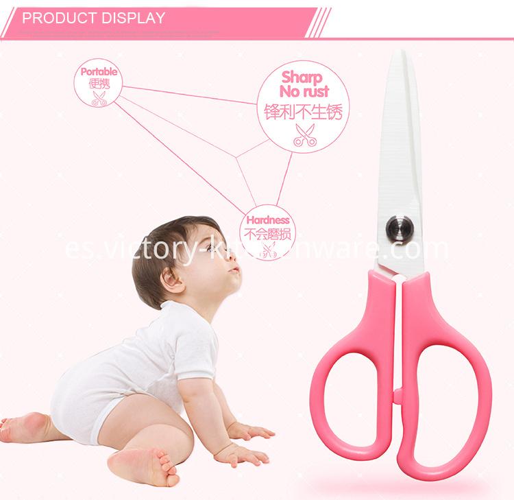 Tijeras de seguridad para alimentos para bebés Baby food safety scissors